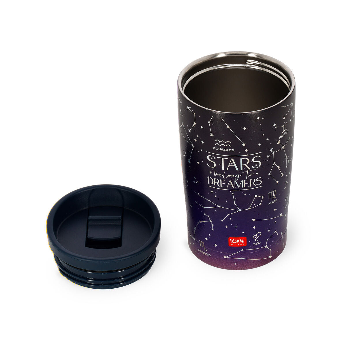 Legami - Vaso térmico de 275 ml - Estrellas - Frío y caliente