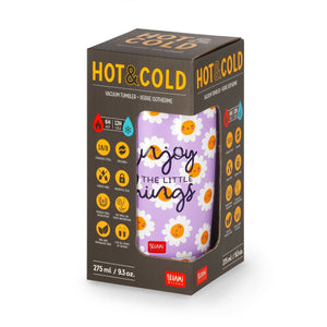 Legami - Vaso térmico de 275 ml - Daisy - Frío y caliente