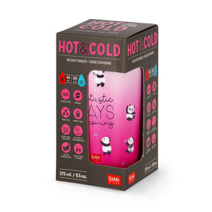 Legami - Vaso térmico de 275 ml - Panda - Frío y caliente