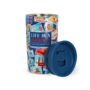 Legami - Vaso térmico de 275 ml - Pegatinas de viaje - Frío y caliente