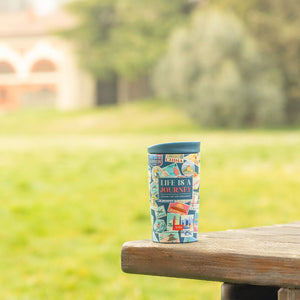 Legami - Vaso térmico de 275 ml - Pegatinas de viaje - Frío y caliente