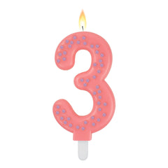 Legami - Vela de Cumpleaños Maxi Rosa - 3 - Vela Maxi