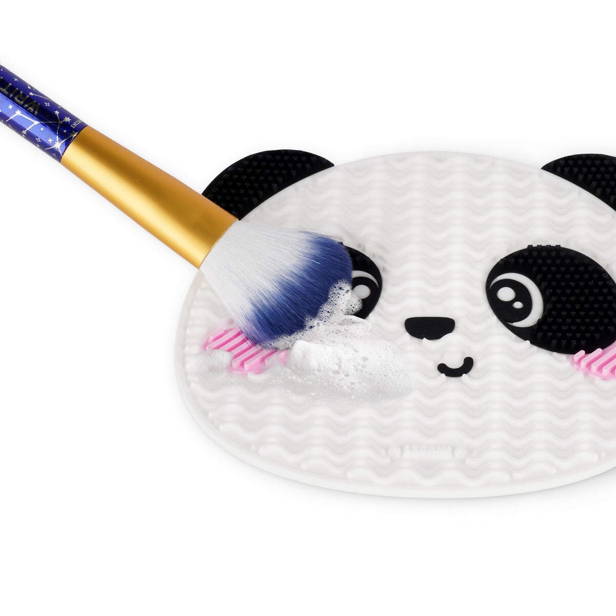 Legami - Alfombrilla limpiadora de brochas de maquillaje Panda - ¡A frotar!