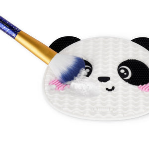 Legami - Alfombrilla limpiadora de brochas de maquillaje Panda - ¡A frotar!