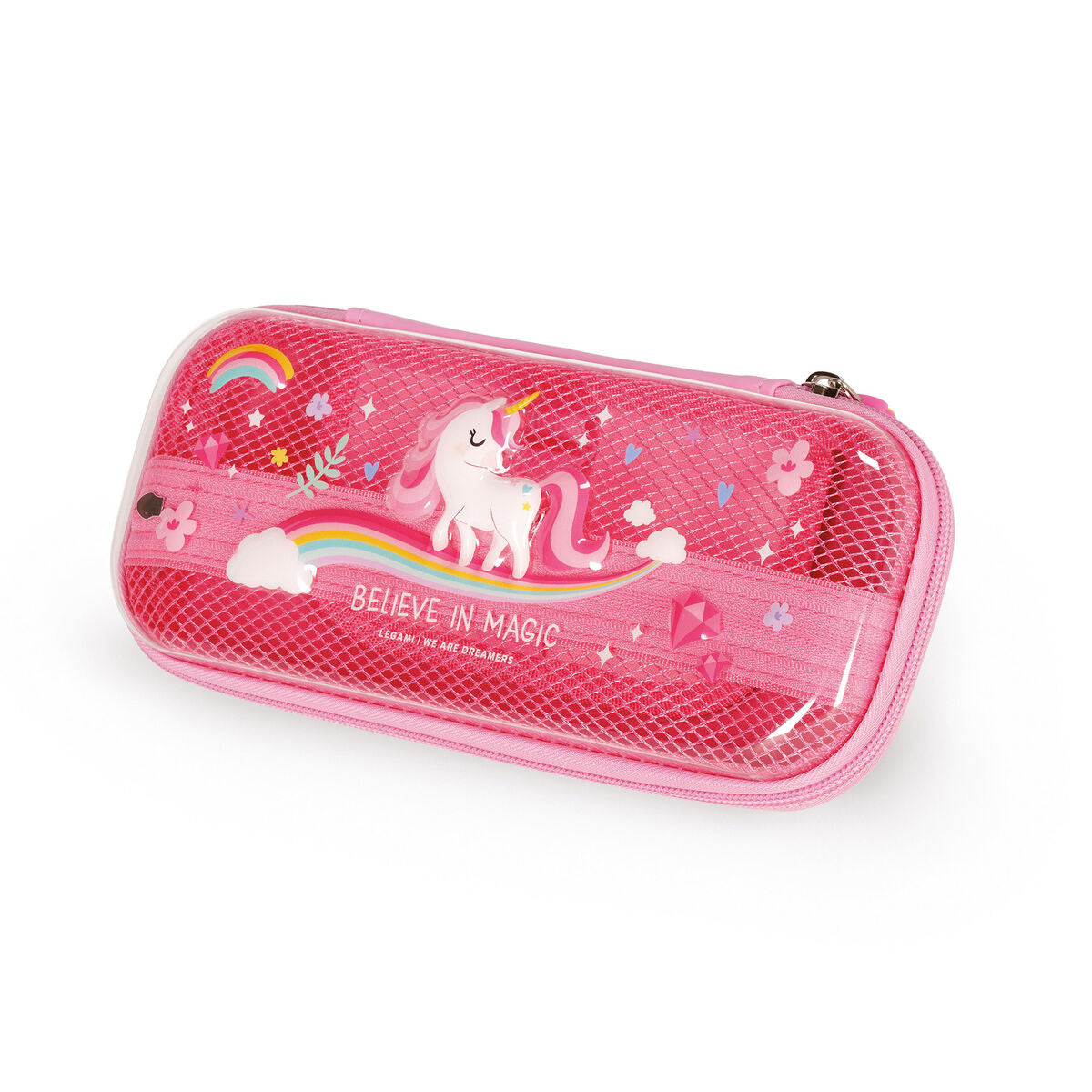 Legami - Estuche Transparente Rígido Unicornio - WonderWow