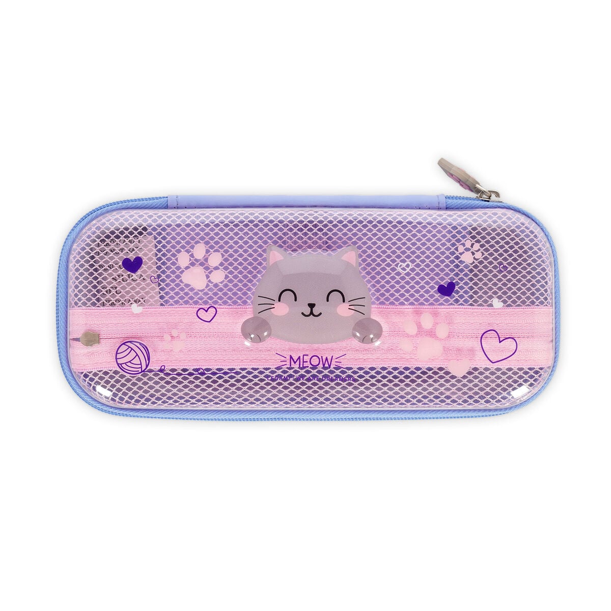 Legami - Estuche rígido transparente Kitty - WonderWow