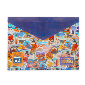 Legami - Document Folder - Fold & Order - Stickers de viaje