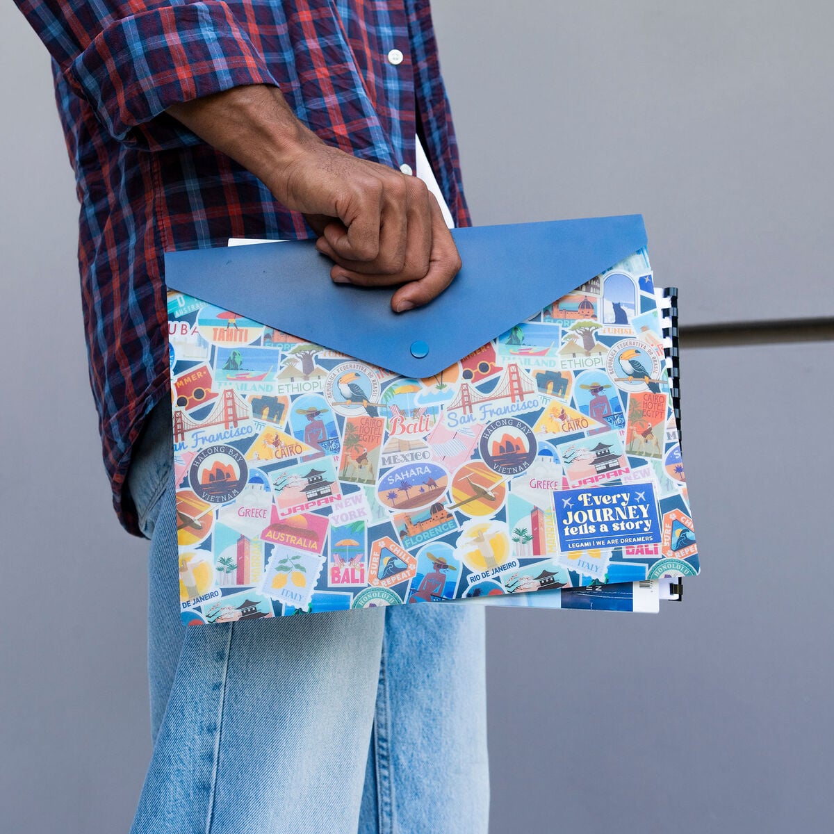 Legami - Document Folder - Fold & Order - Stickers de viaje