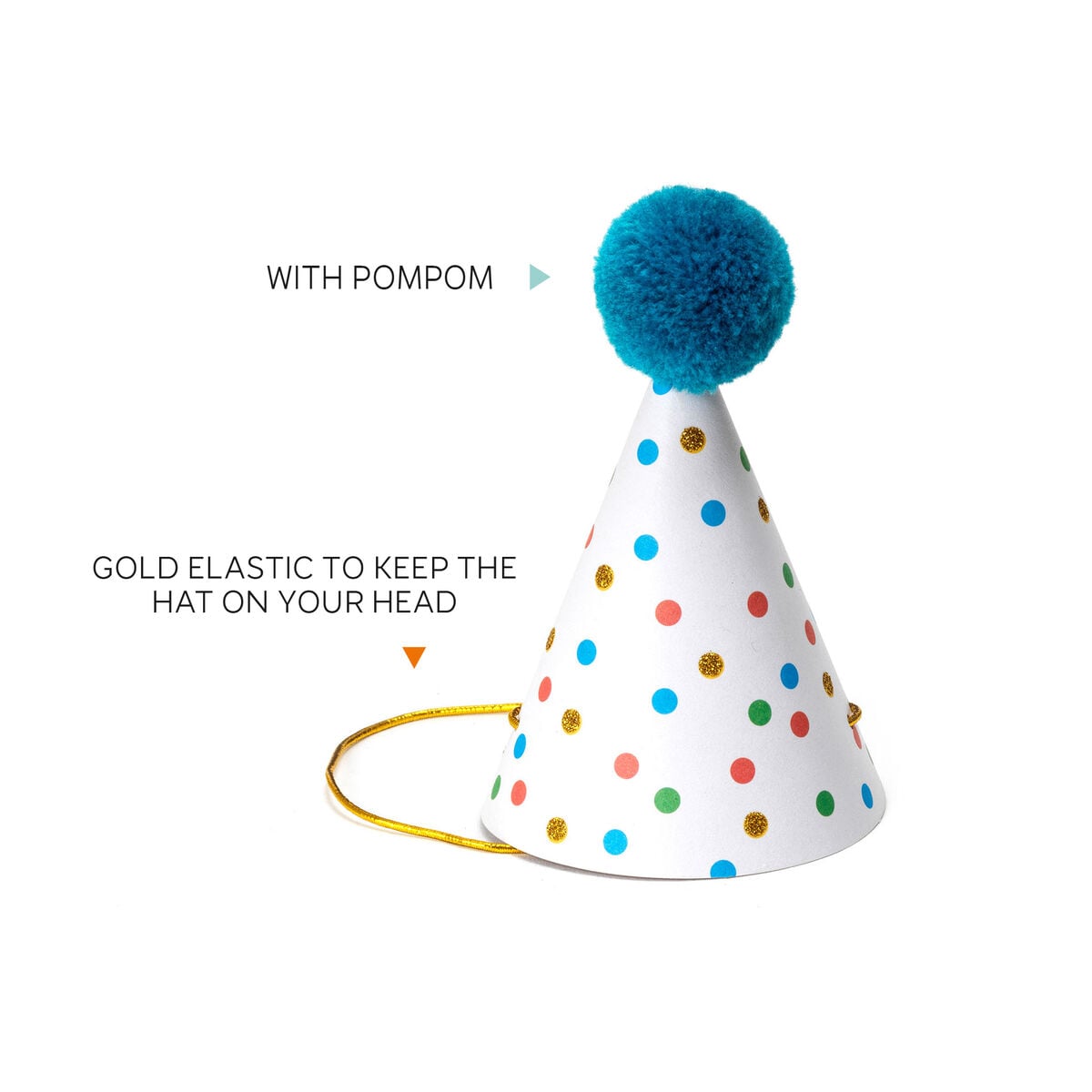 Legami - La fiesta está en marcha - Set de 8 gorros de fiesta