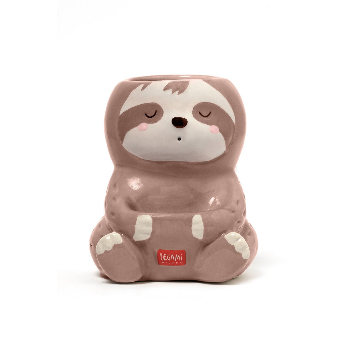 Legami - Soporte para lápices de cerámica Sloth - Amigos de escritorio