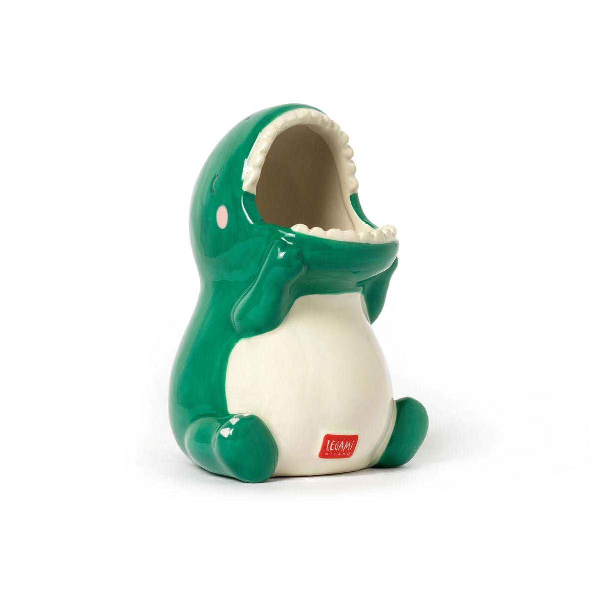 Legami - Soporte de cerámica para bolígrafos Dino - Amigos de escritorio