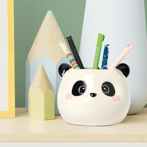 Legami - Panda Ceramic Soporte para bolígrafos - Compañeros de escritorio