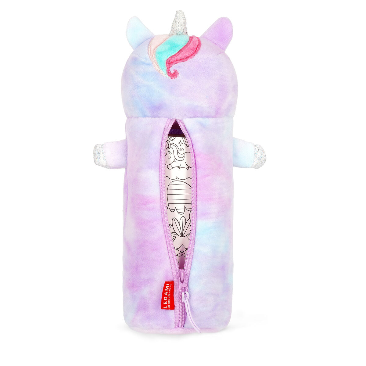 Legami - Estuche de Peluche Suave con Forma de Unicornio "Believe in Magic" - ¡Súper Suave!