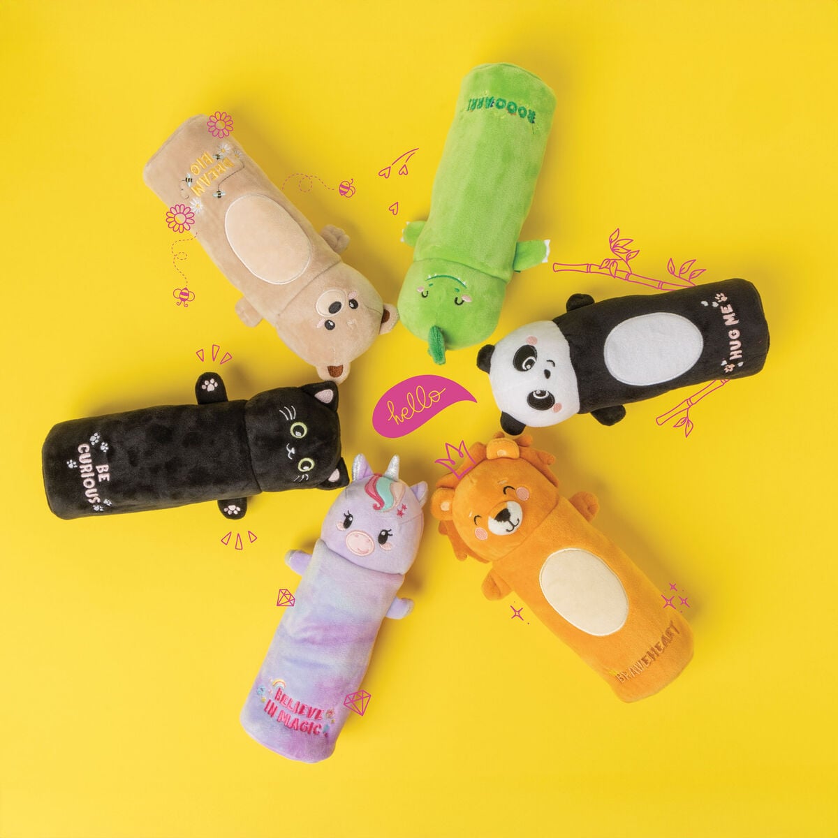 Legami - Estuche de Peluche Dino "Roooarr" - ¡Súper Suave!