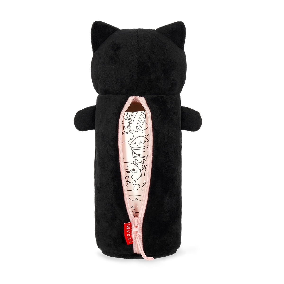 Legami - Estuche de Peluche Suave Gatito "Sé Curioso" - ¡Súper Suave!