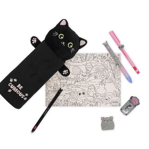 Legami - Estuche de Peluche Suave Gatito "Sé Curioso" - ¡Súper Suave!
