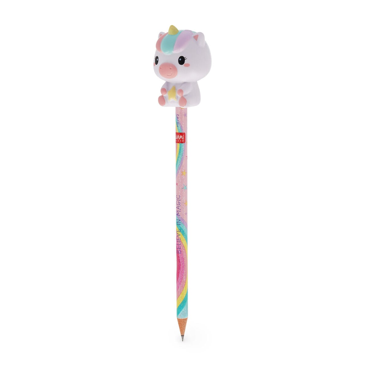 Legami - Squishy Unicornio con Lápiz "Believe In Magic" - ¡Apriétame!