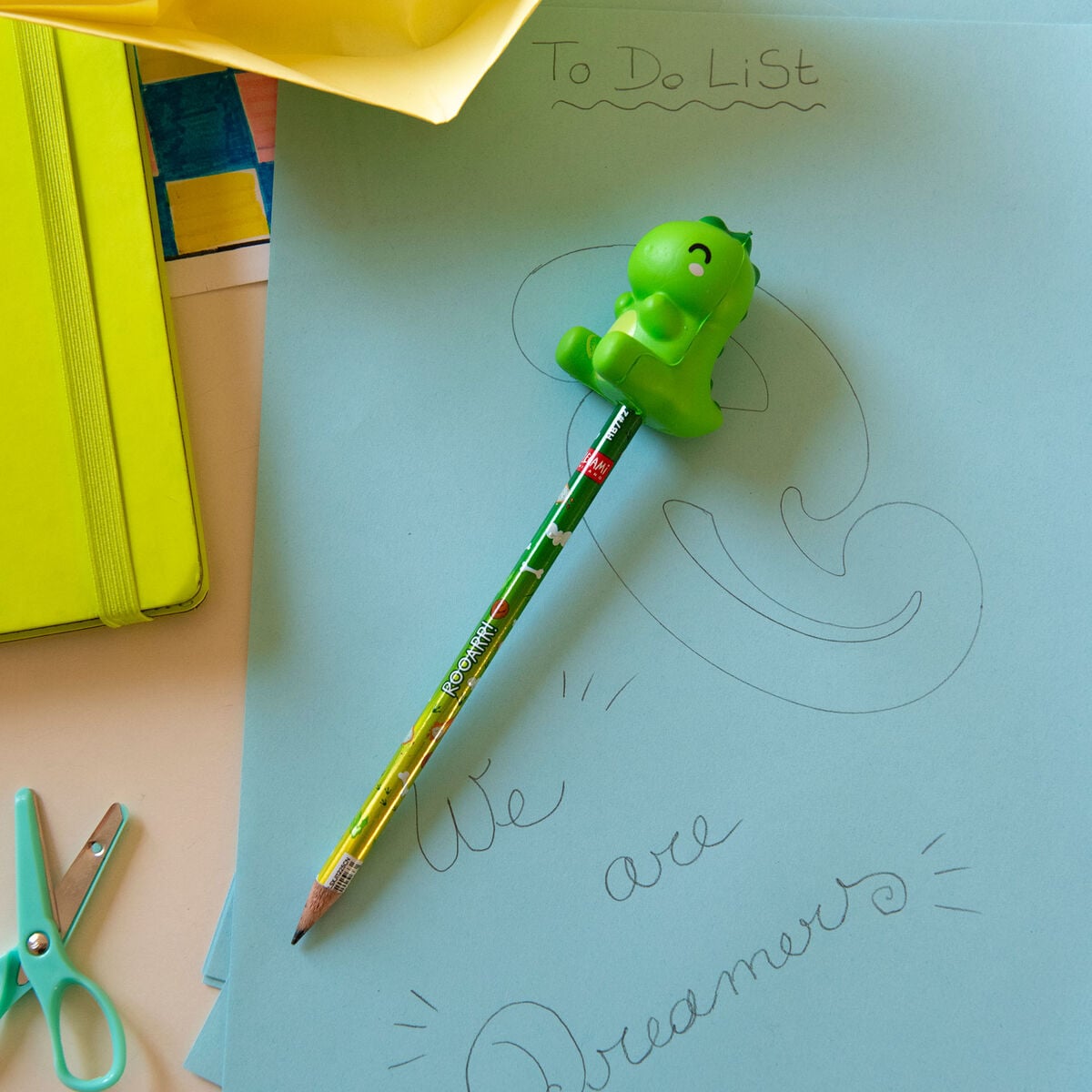 Legami - Dinosaurio Blandito "Rooarrr!" con Bolígrafo - Antiestrés