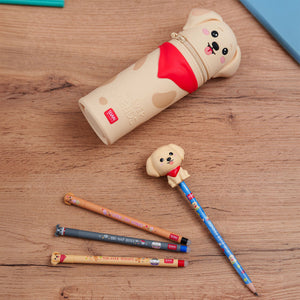 Legami - Bolígrafo con Squishy Golden Retriever "Amigos para Siempre" - Antiestrés