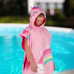Legami - Poncho de Toalla de Unicornio para Niños - Poncho para Niños