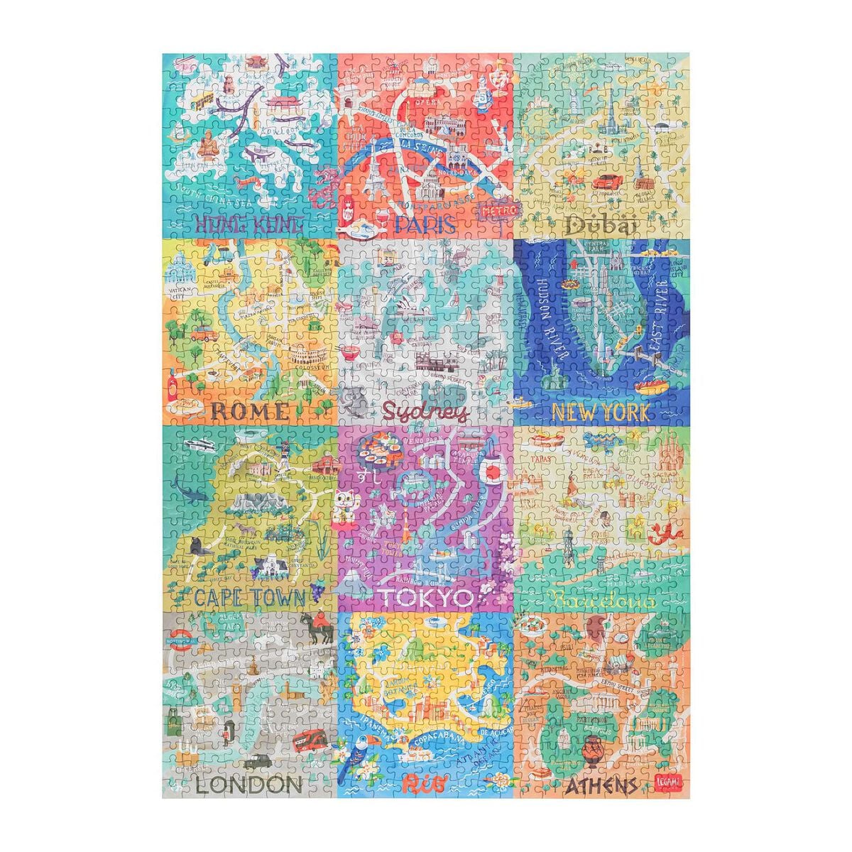 Legami - Rompecabezas de 1000 piezas - Ciudades