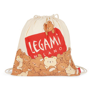 Legami - Bolsa con cordón - Osito