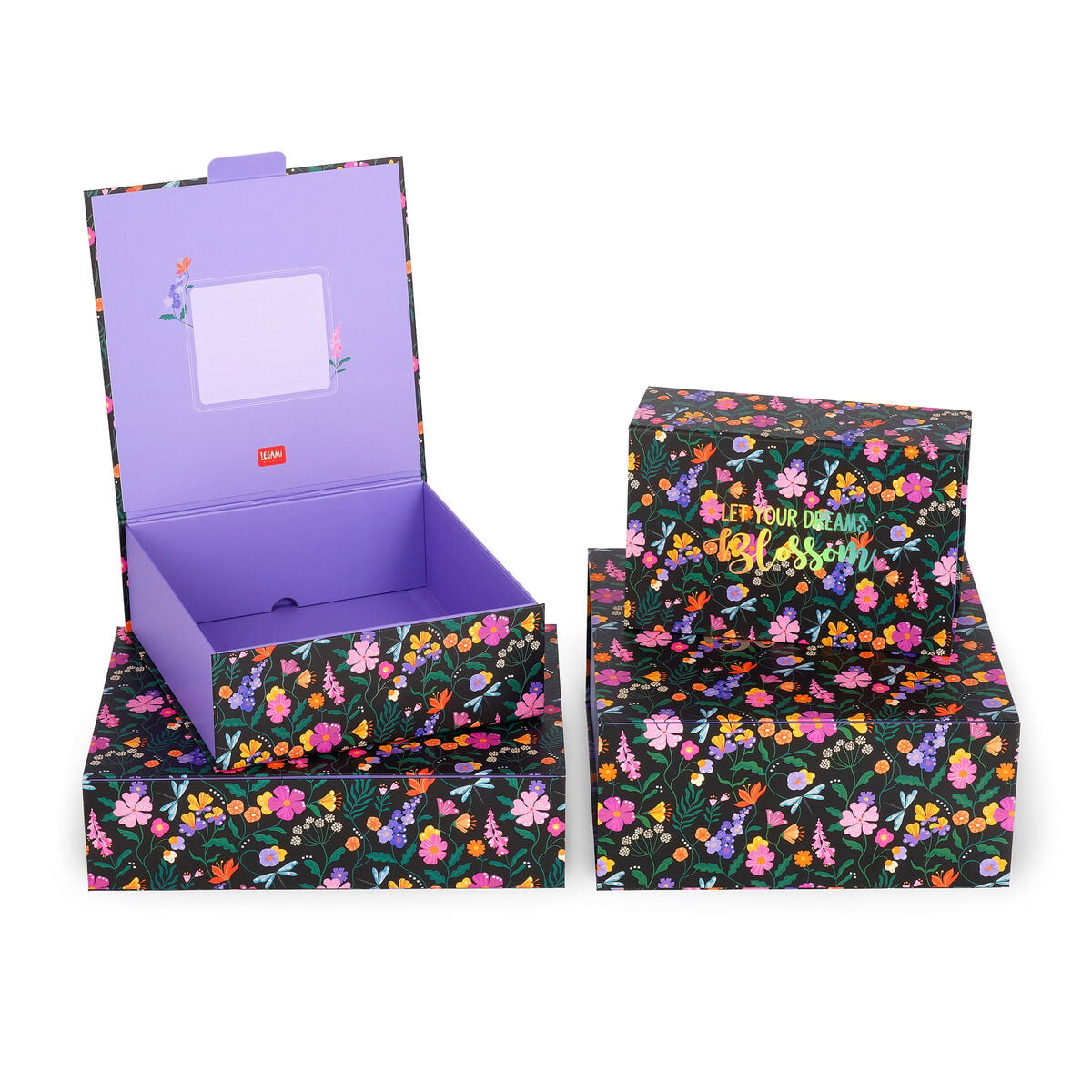 Legami - Caja de Regalo Mediana - Flores - Caja al por Menor