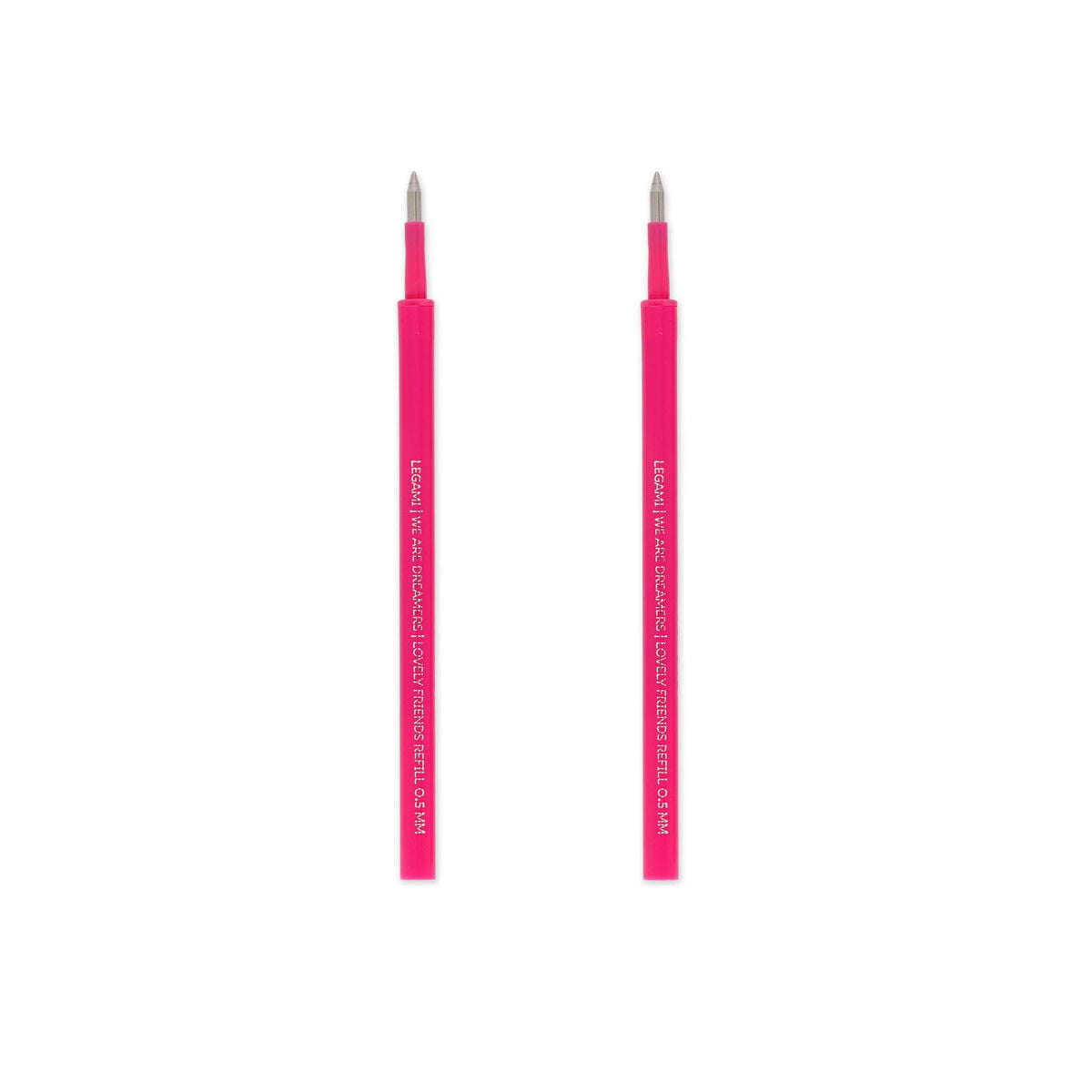 Legami - Set de 2 recargas de bolígrafos de gel "Amigos adorables" - Tinta rosa