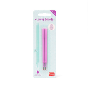 Legami - Set de 2 recambios bolígrafos de gel Sweet Animals - Tinta Morada