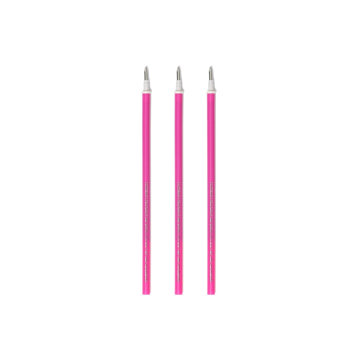 Legami - Set de 3 recambios para bolígrafos borrables - Tinta rosa - Bolígrafo borrable