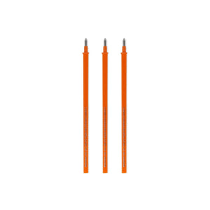 Legami - Set de 3 Recambios para bolígrafos borrables - Tinta naranja - Bolígrafo borrable