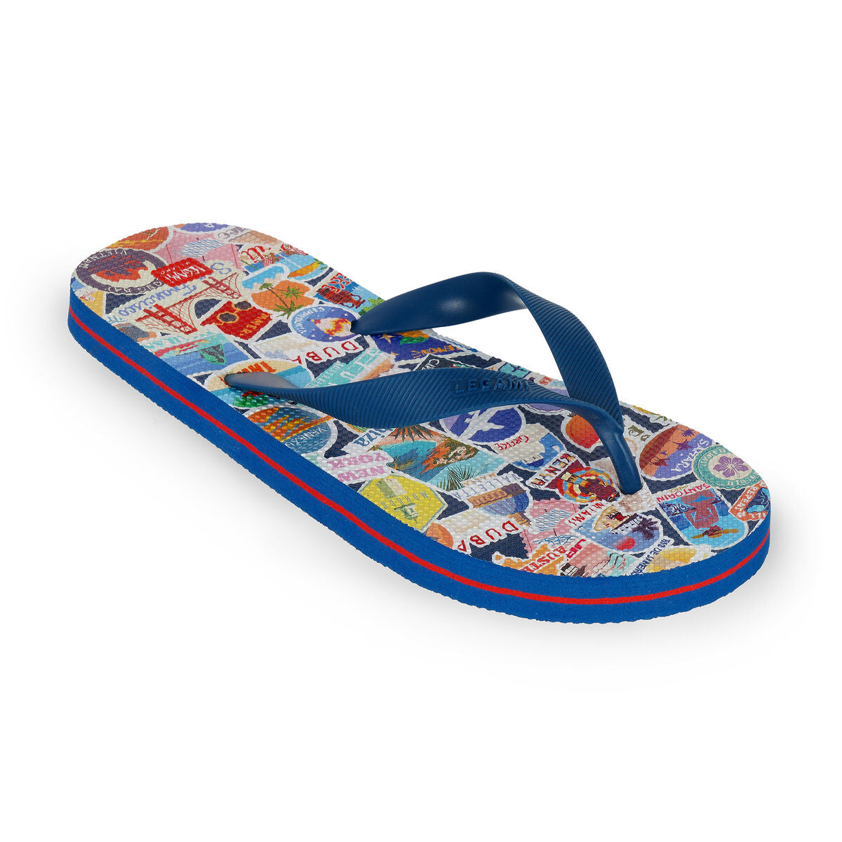 Legami - Chanclas con pegatinas de viaje, talla 44/45 Regular