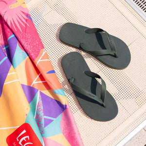 Legami - Chanclas Verde Oliva Talla 44/45 Regular