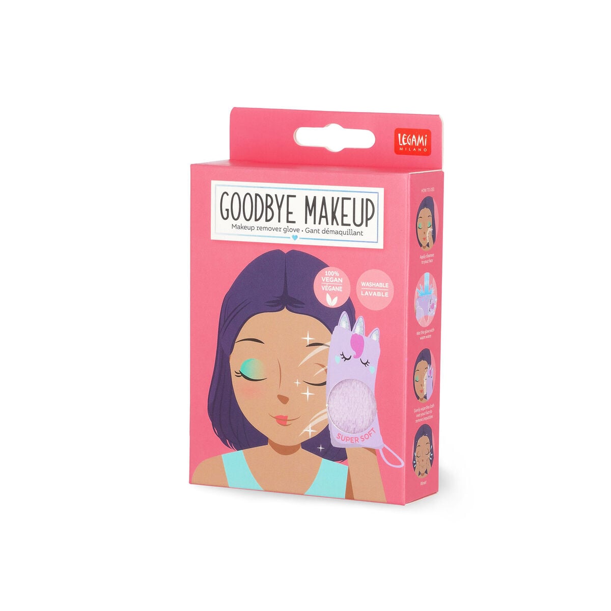 Legami - Guante Desmaquillante Unicornio - ¡Adiós Maquillaje!