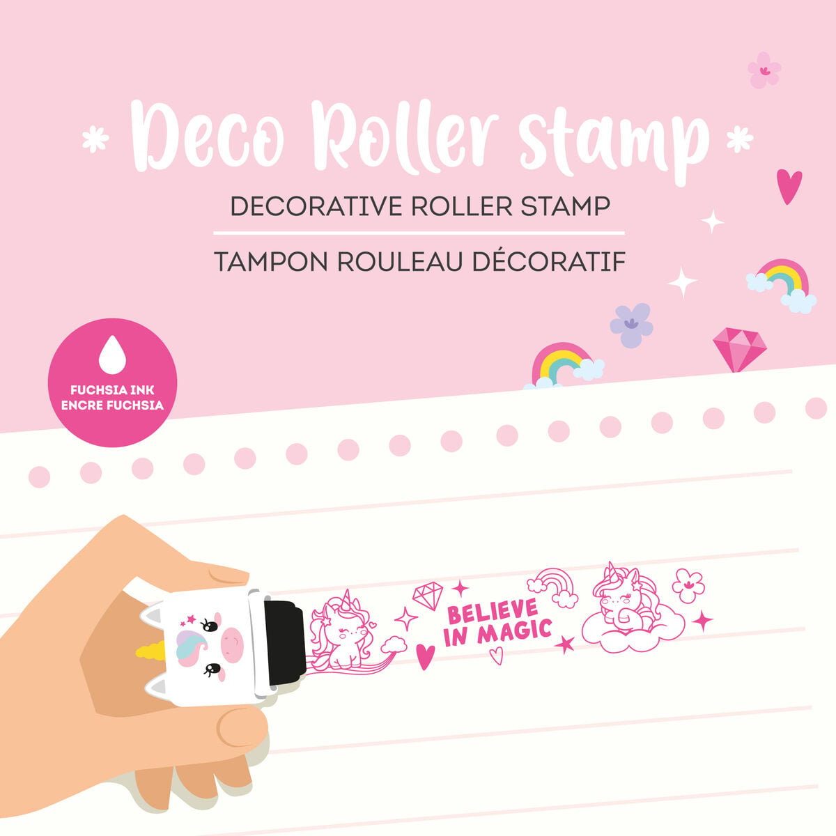 Legami – Sello decorativo de rodillo con diseño de unicornio