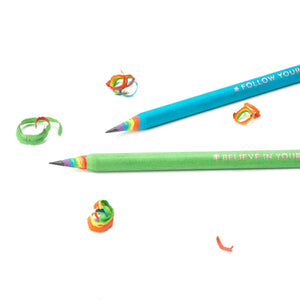 Legami - Set de 6 lápices de grafito HB hechos de papel reciclado