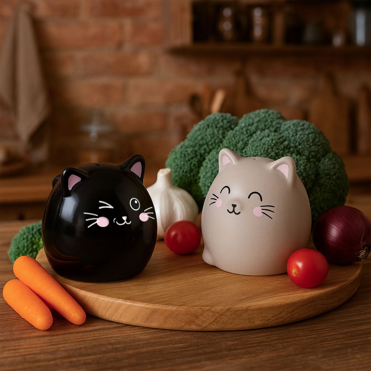 Legami - Juego de salero y pimentero de cerámica - Salt & Pepper