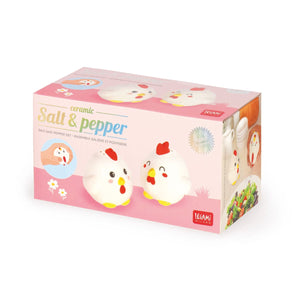 Legami - Juego de salero y pimentero de cerámica - Salt & Pepper