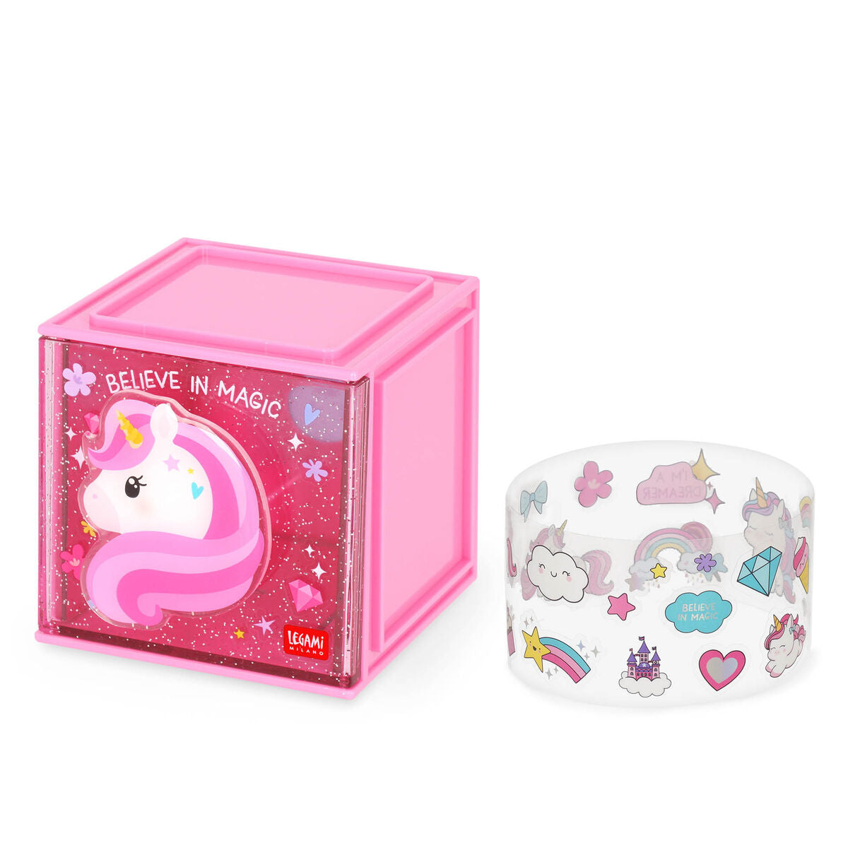 Legami - Caja de Almacenamiento Apilable para Escritorio - Cutie Cube