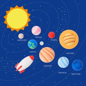Legami - Sistema Solar - Juego de 9 Gomas de Borrar