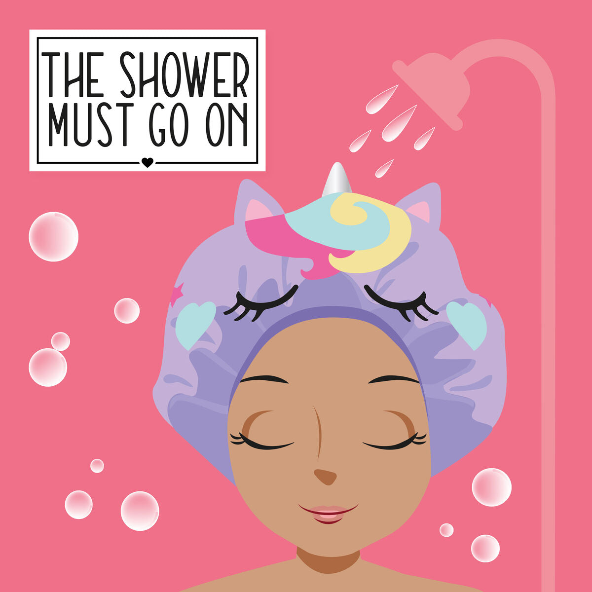 Legami - Gorro de ducha Unicornio - Shower Must Go On