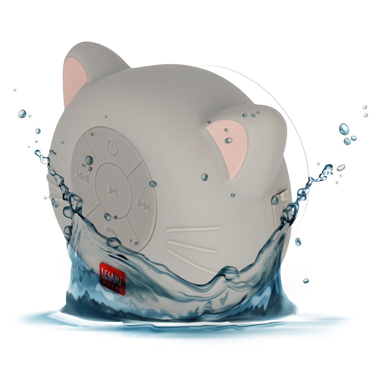 Legami - Altavoz Bluetooth® Manos Libres Resistente al Agua Kitty - Cantando en la ducha