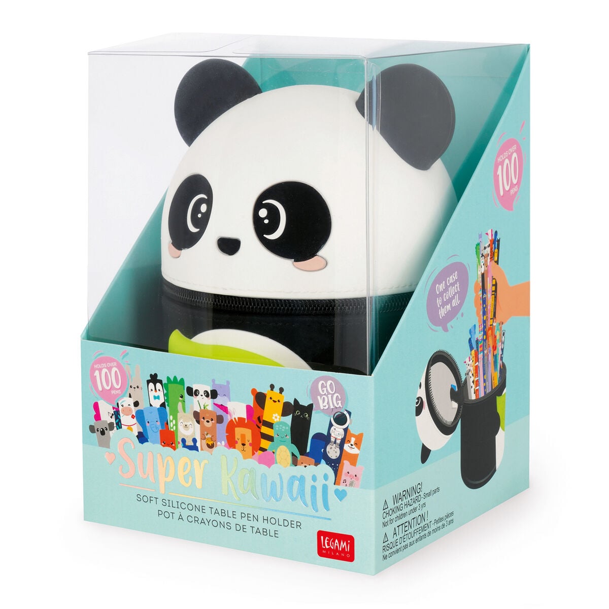 Legami - Soporte para Lápices de Sobremesa Panda - Super Kawaii