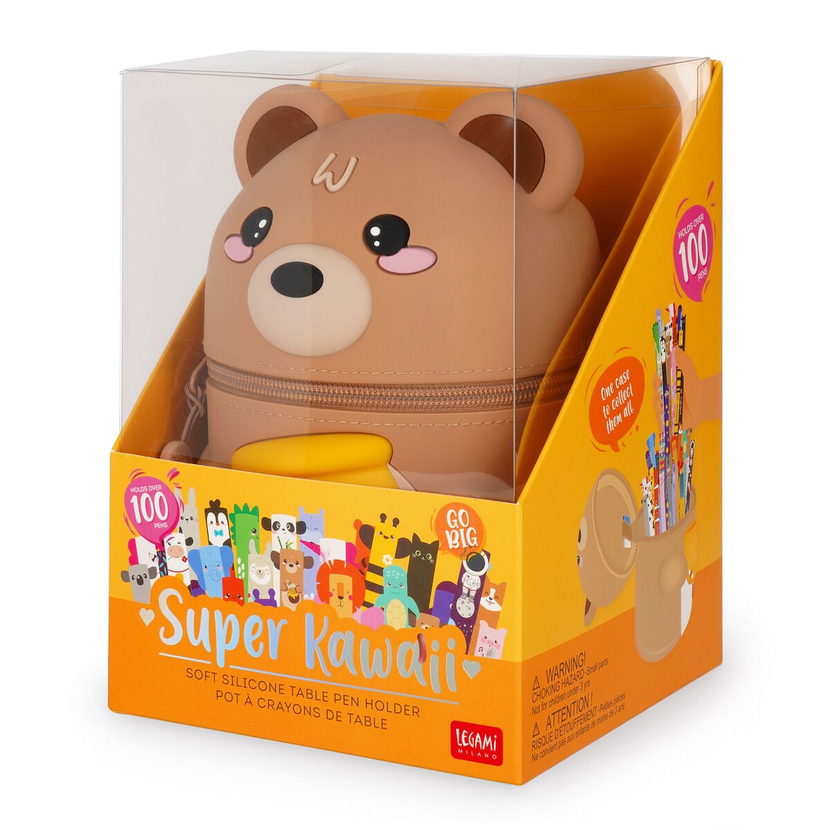 Legami - Portalápices de mesa Teddy Bear - Súper Kawaii