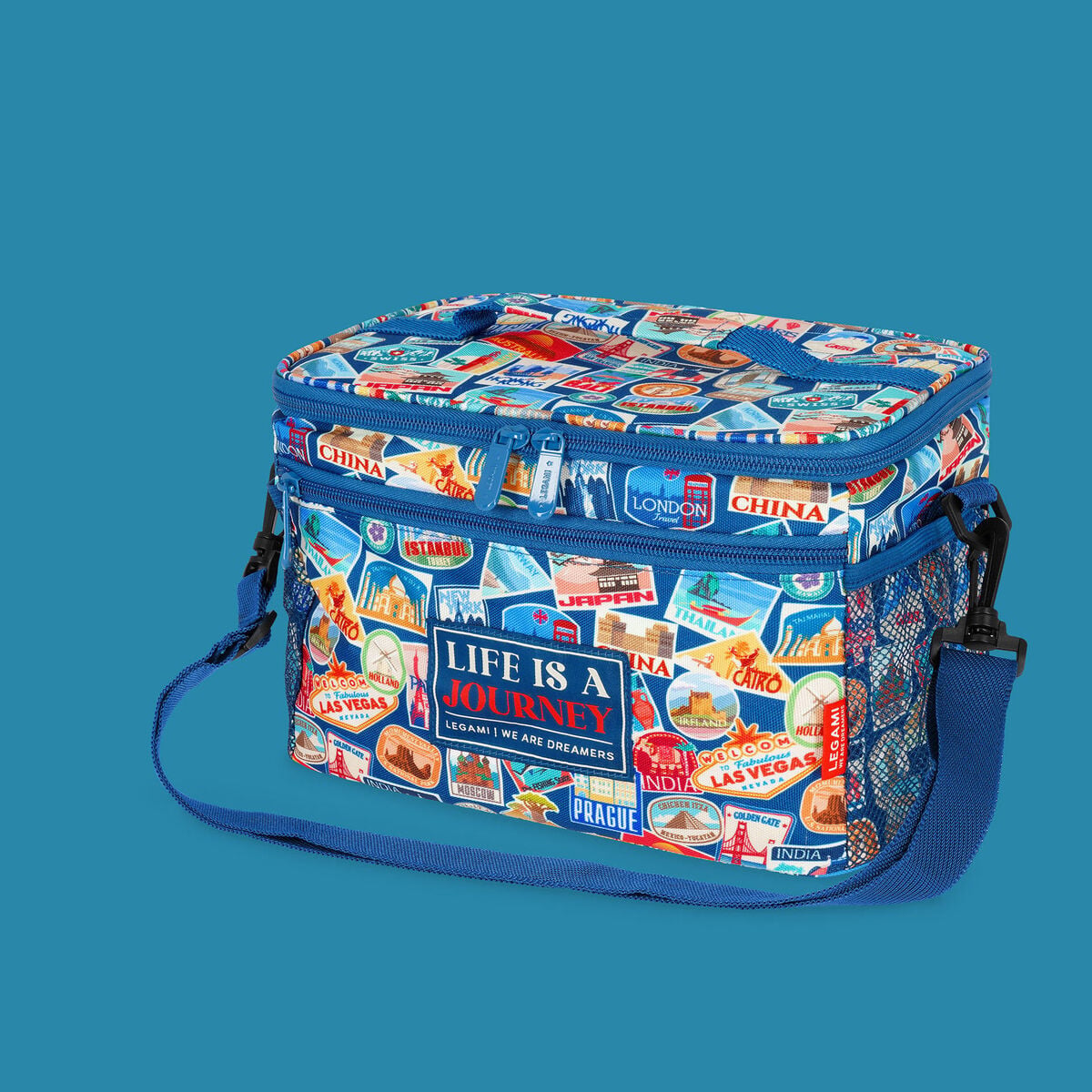 Legami - Bolsa de Almuerzo de 7.7 l - Pegatinas de Viaje - Bolsa de Almuerzo