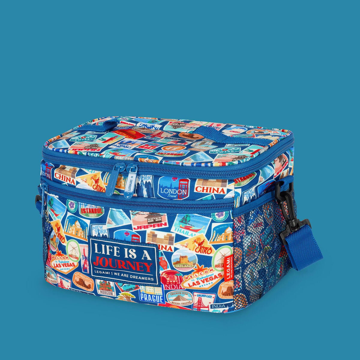 Legami - Bolsa de Almuerzo de 7.7 l - Pegatinas de Viaje - Bolsa de Almuerzo