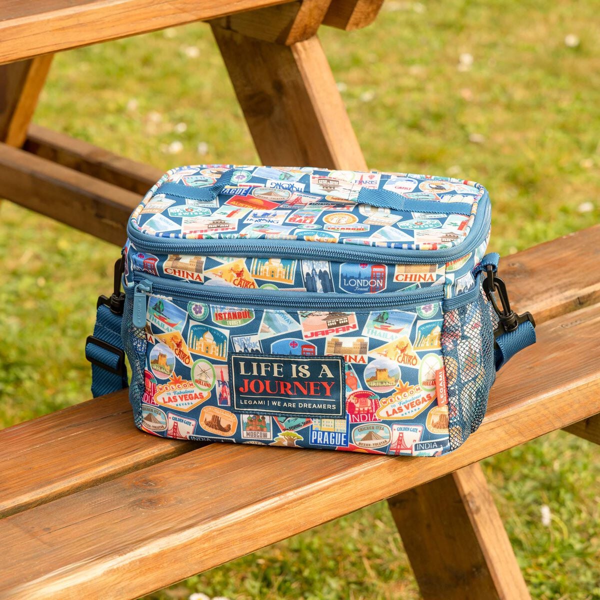 Legami - Bolsa de Almuerzo de 7.7 l - Pegatinas de Viaje - Bolsa de Almuerzo