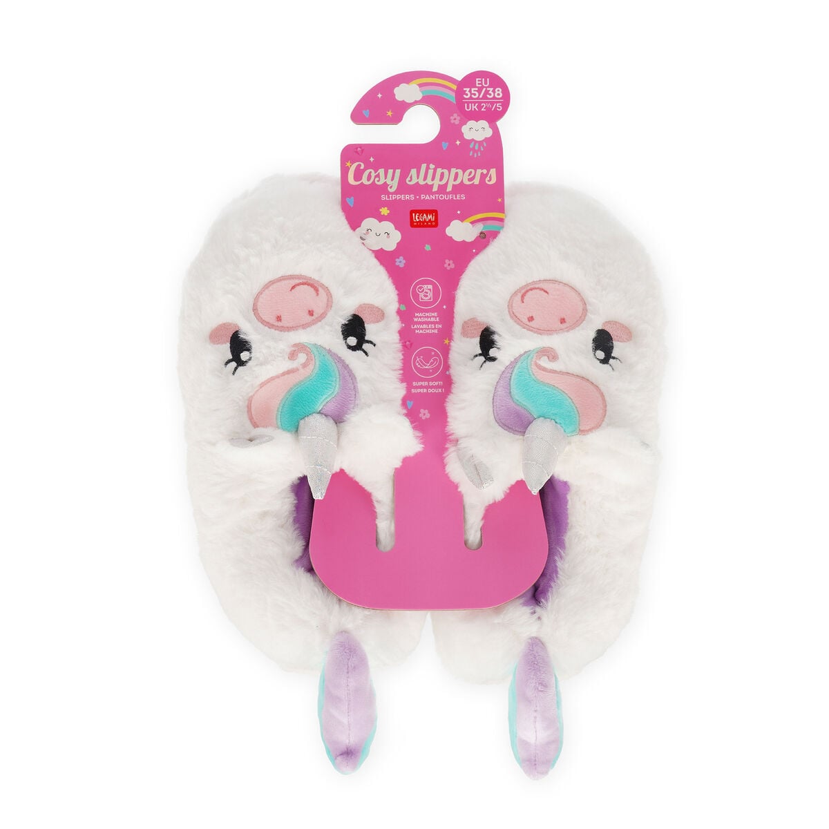 Legami - Zapatillas - Unicornio Mediano - Cosy Slippers