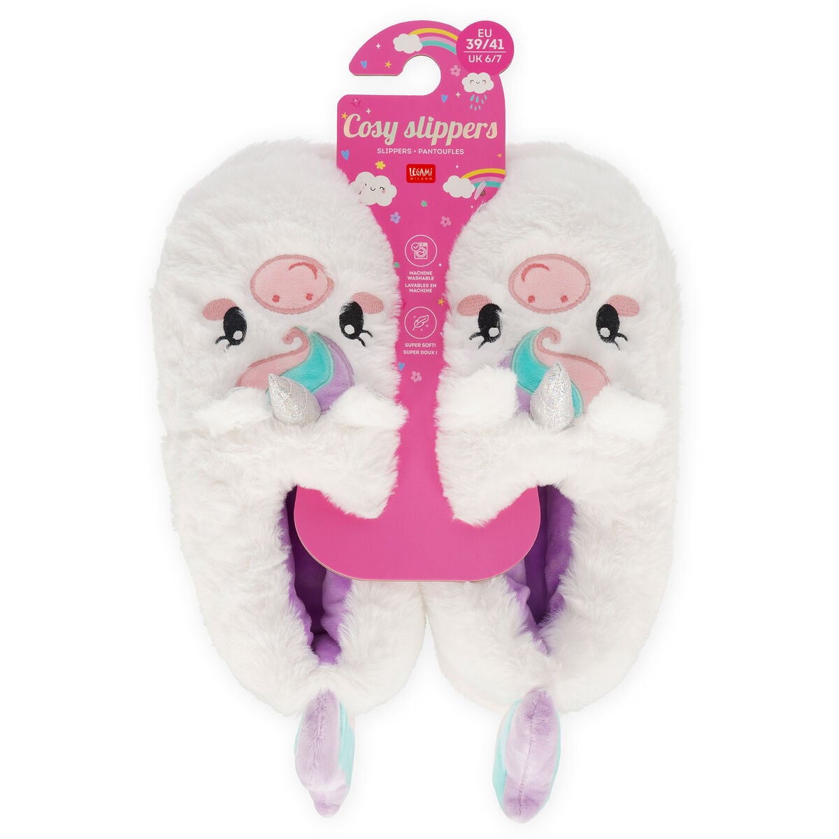 Legami - Zapatillas - Unicornio Mediano - Cosy Slippers