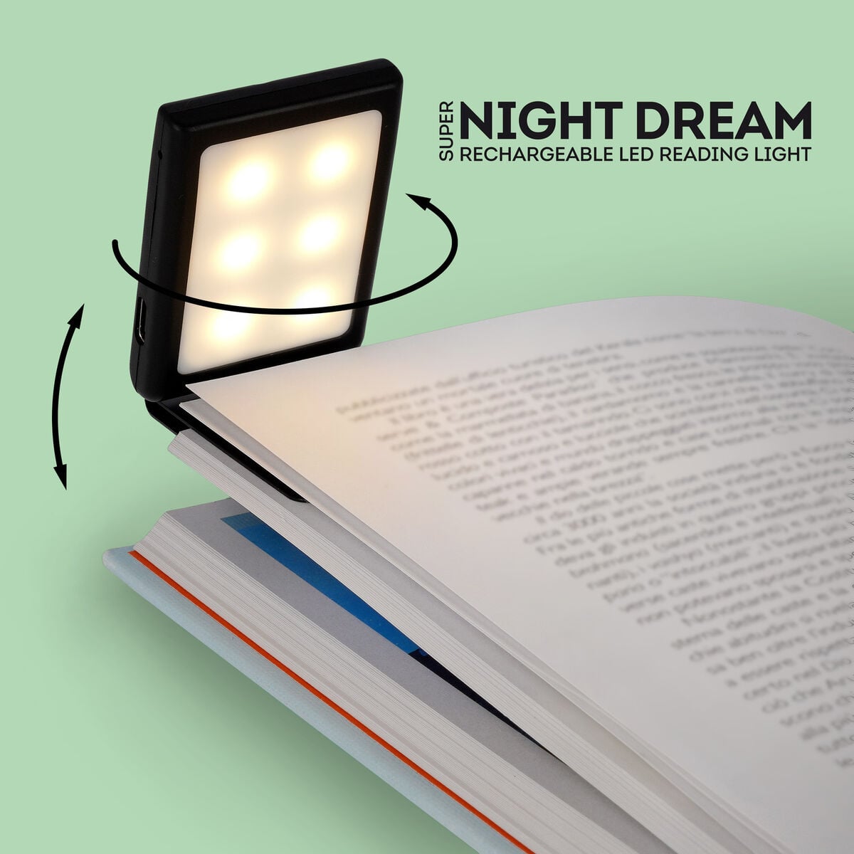 Legami - Lámpara de lectura LED recargable - Süper Night Dream